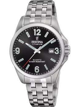 Festina F20696/3 Herre Ur Quartz Titanium 41mm 10ATM Armbåndsur