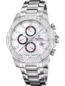 Festina F20704/1 Herre Ur Timeless Chronograph 45mm 10ATM Armbåndsur