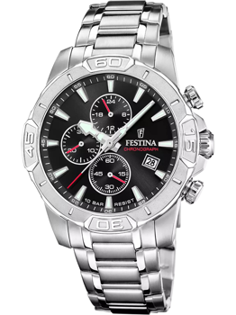 Festina F20704/3 Herre Ur Timeless Chronograph 45mm 10ATM Armbåndsur