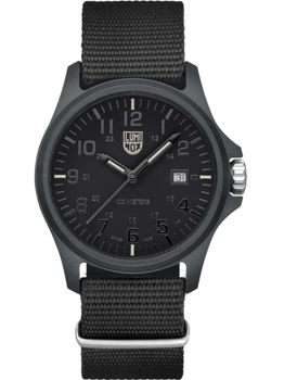 Luminox Patagonia herreur 43 mm i sort carbon